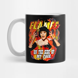 Flames on the side of my face Mug